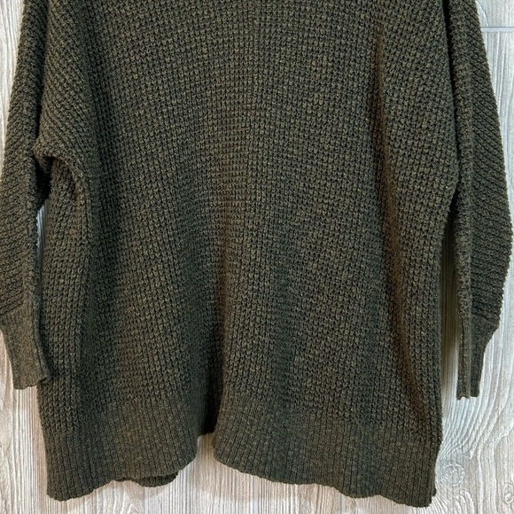 American Eagle Outfitters Green Waffle Knit Oversized Cardigan XXS - Picture 7 of 11